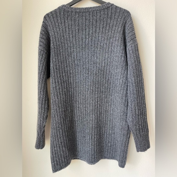 Melrose & Market Mock Neck Mini Ribbed Thick Oversized  Sweater Dress Size Small - Picture 2 of 6